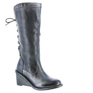Bed Stu Tall Wedge Empress Lace-up Boots